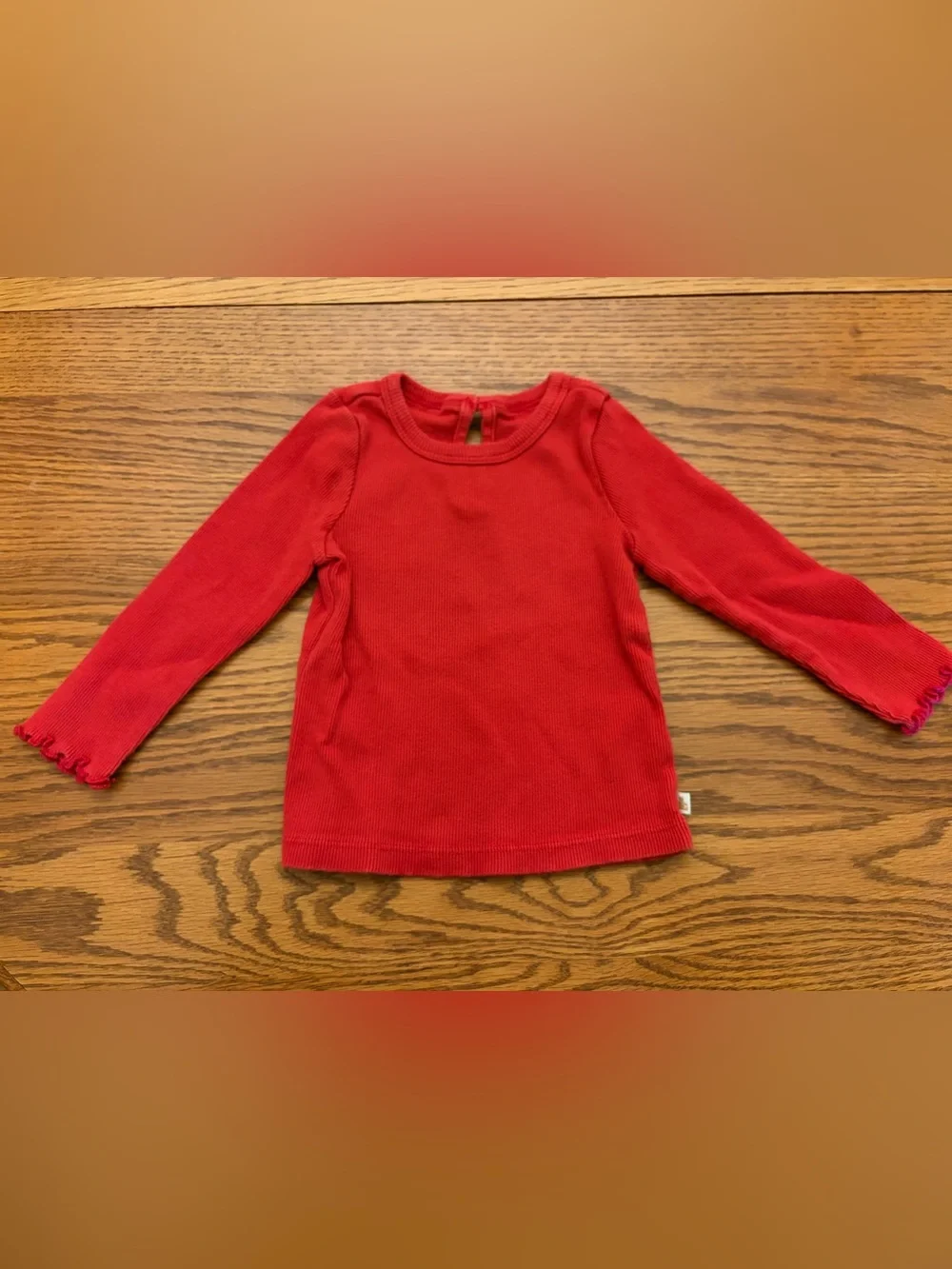 Baby Gap Kids Long-Sleeve Crewneck Tops - Black and Red